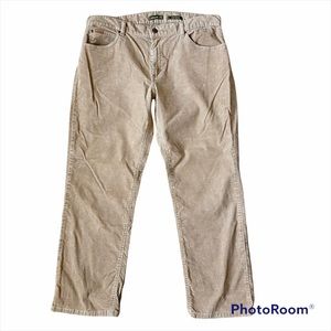 Eddie Bauer Tan Bootcut Corduroy Pants Size 14 Petite